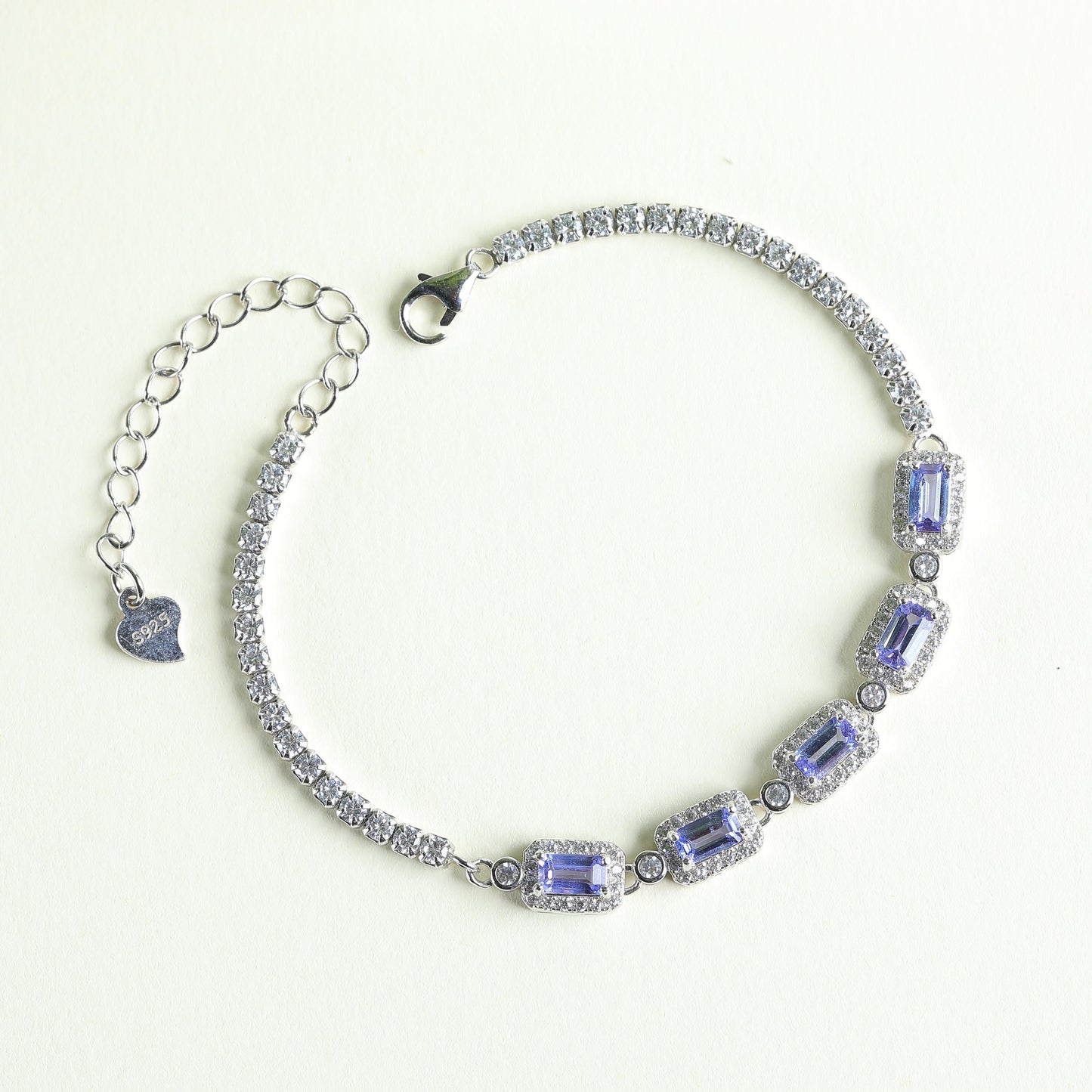 IFULL【琼琚】蓝晶映钻· 坦桑石S925 银手链