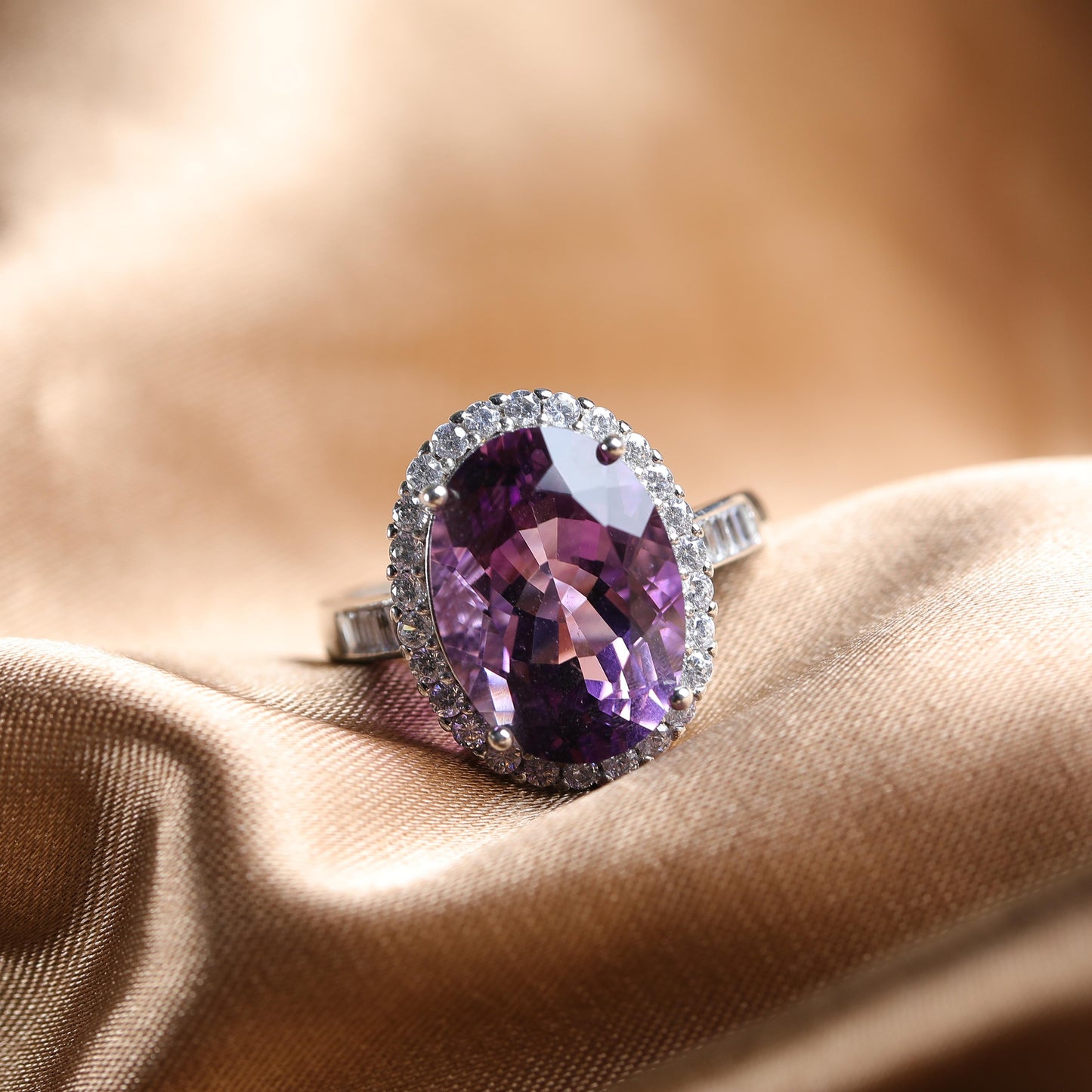 IFULL【琼琚】罗兰钻韵·紫水晶美戒