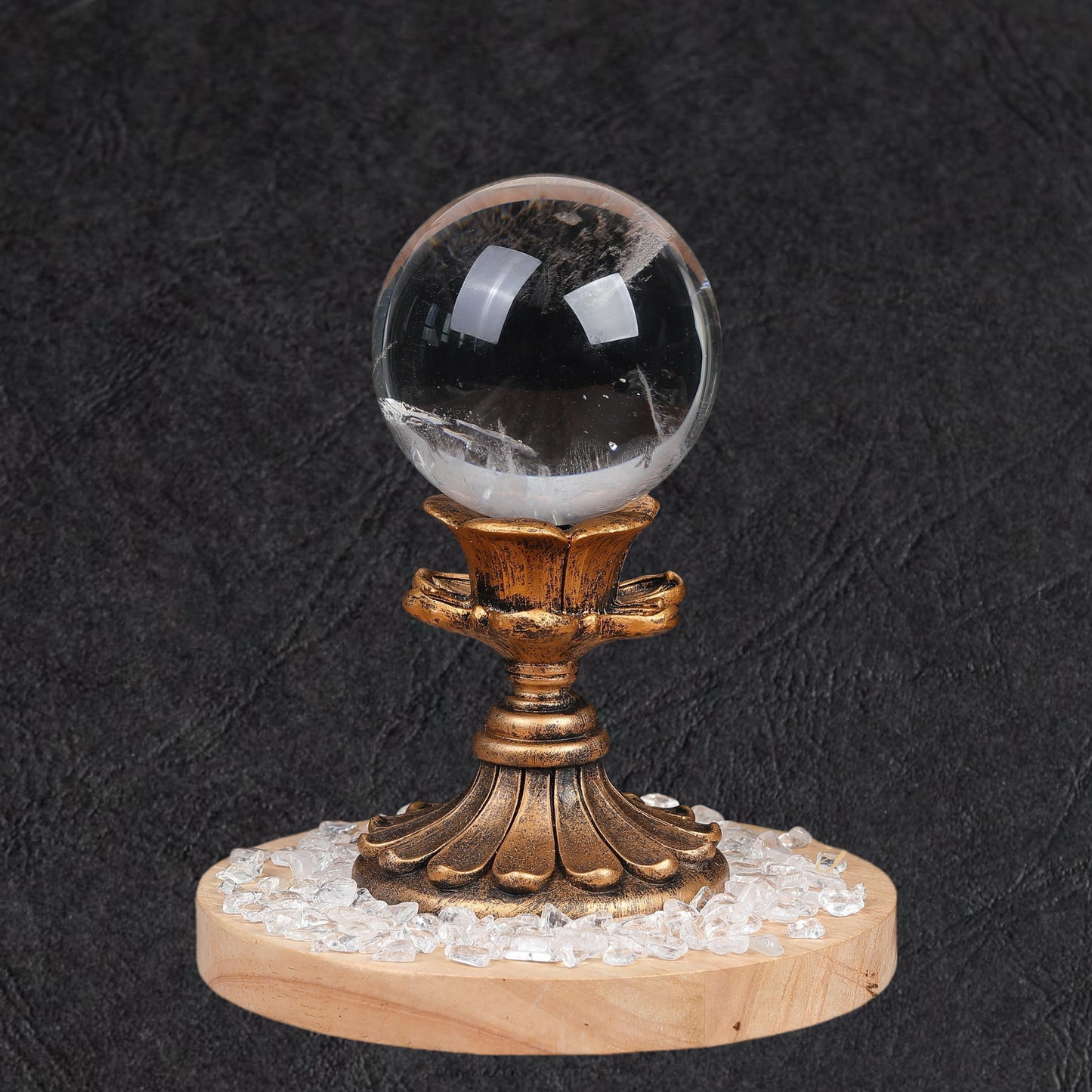 IFULL·天然水晶球白水晶球 摆件