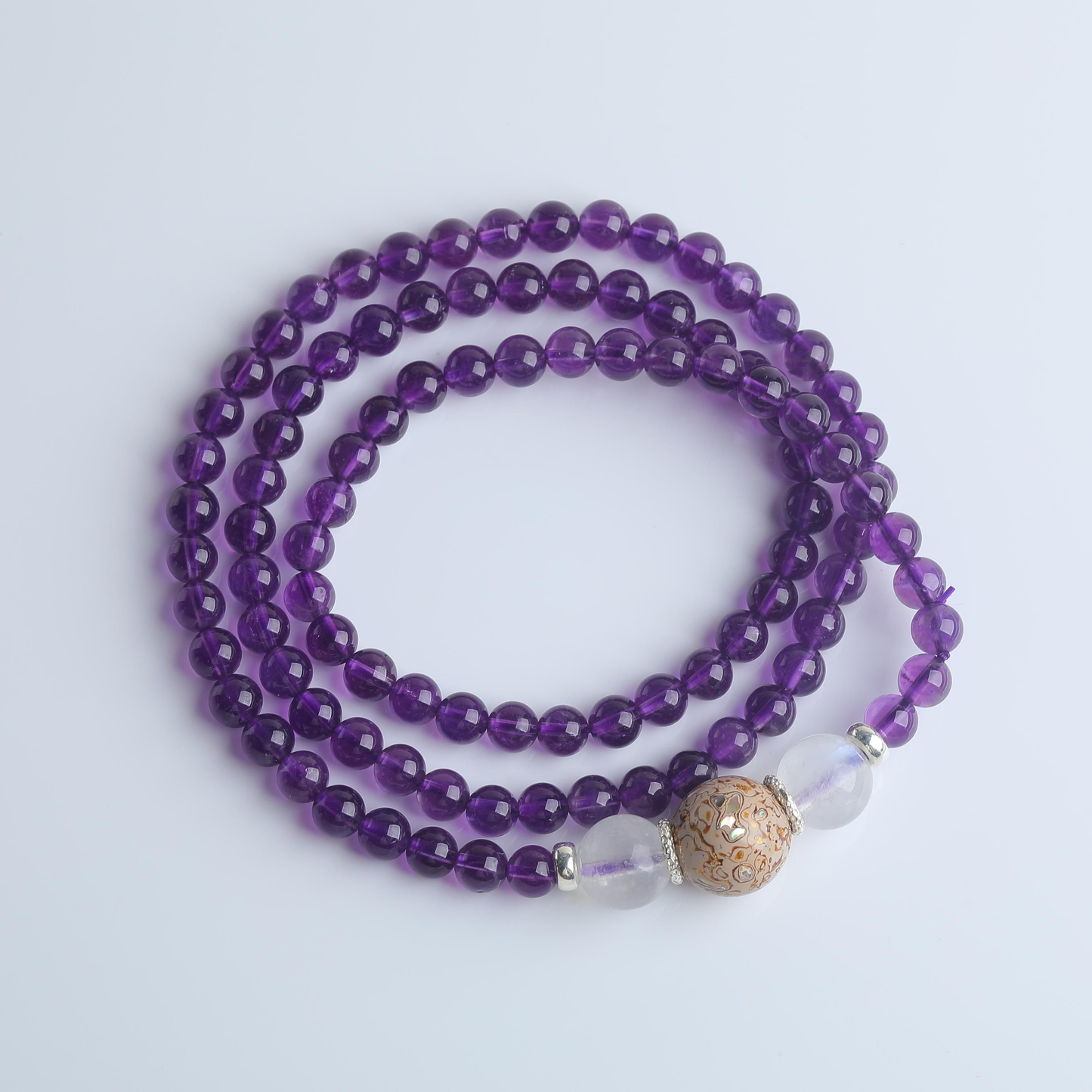 IFULL【漆韵晶华】月下紫藤·紫水晶多圈手串