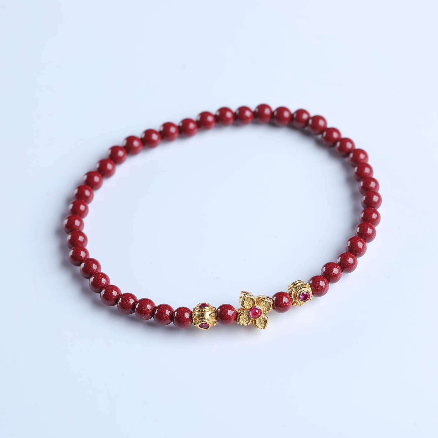 IFULL·赤韵花语·新中式高含量紫金砂手串 新年本命年礼物