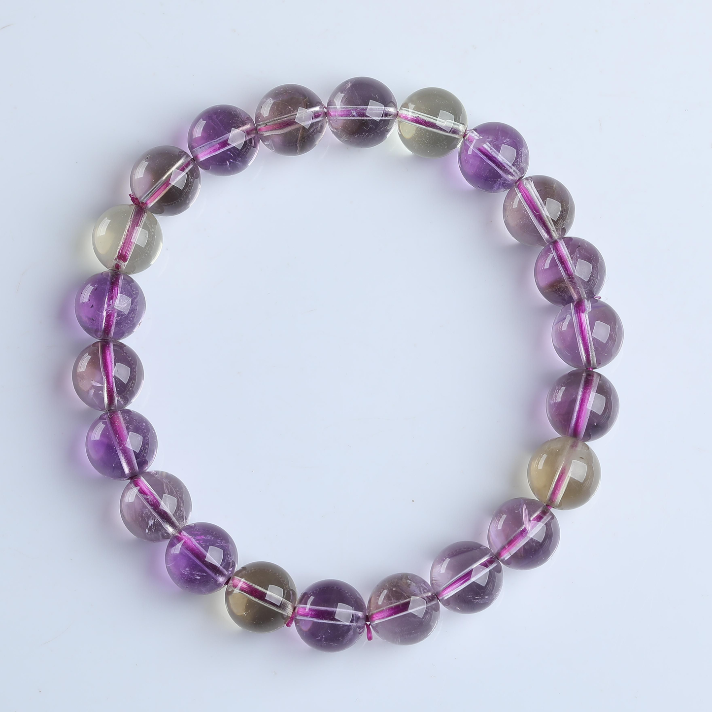 IFULL·梦境·紫黄晶素圈手串