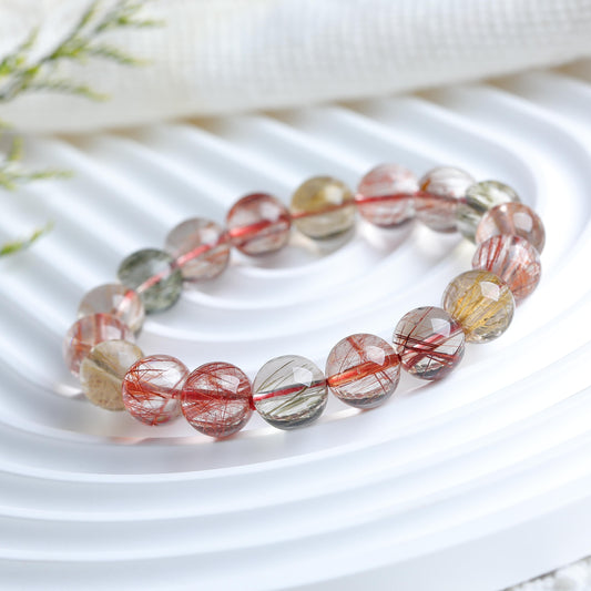 IFULL·量子跃迁・虹彩发晶手串