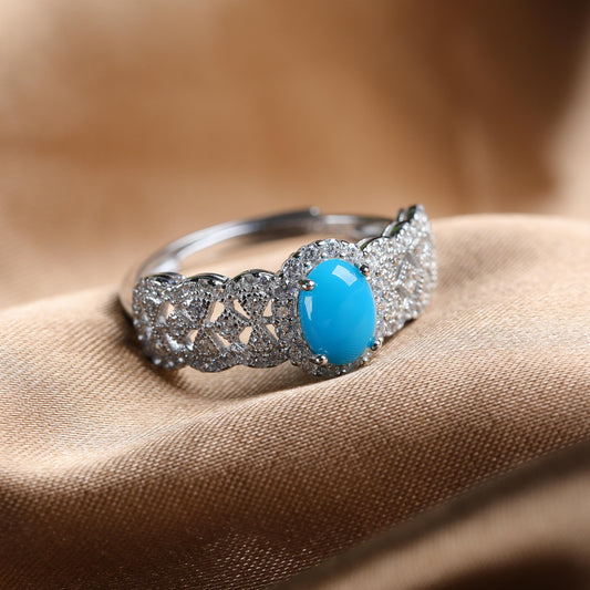 IFULL【琼琚】守护之蓝·绿松石指环