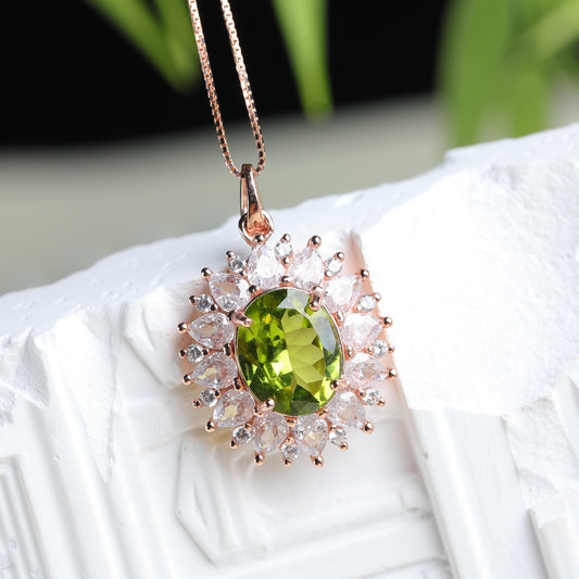 IFULL【琼琚】橄榄星芒·橄榄石项链坠