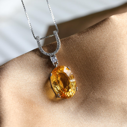 IFULL【琼琚】绮梦金晶·芬达黄水晶吊坠