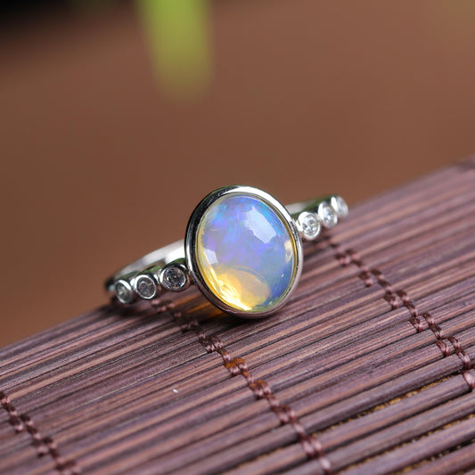 IFULL·绮彩琉光·欧珀925银戒指