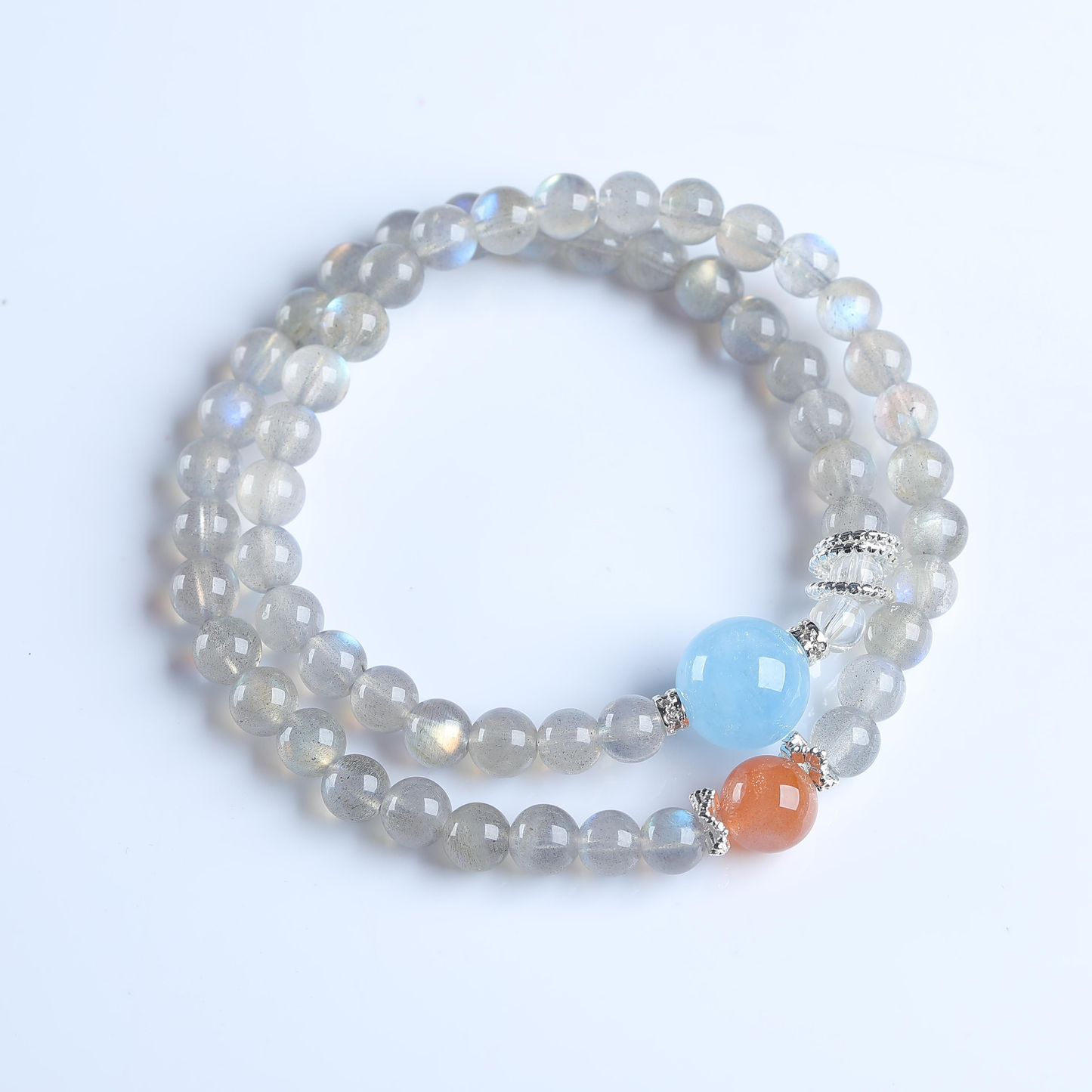 IFULL·灰月流光·灰月光多圈手串