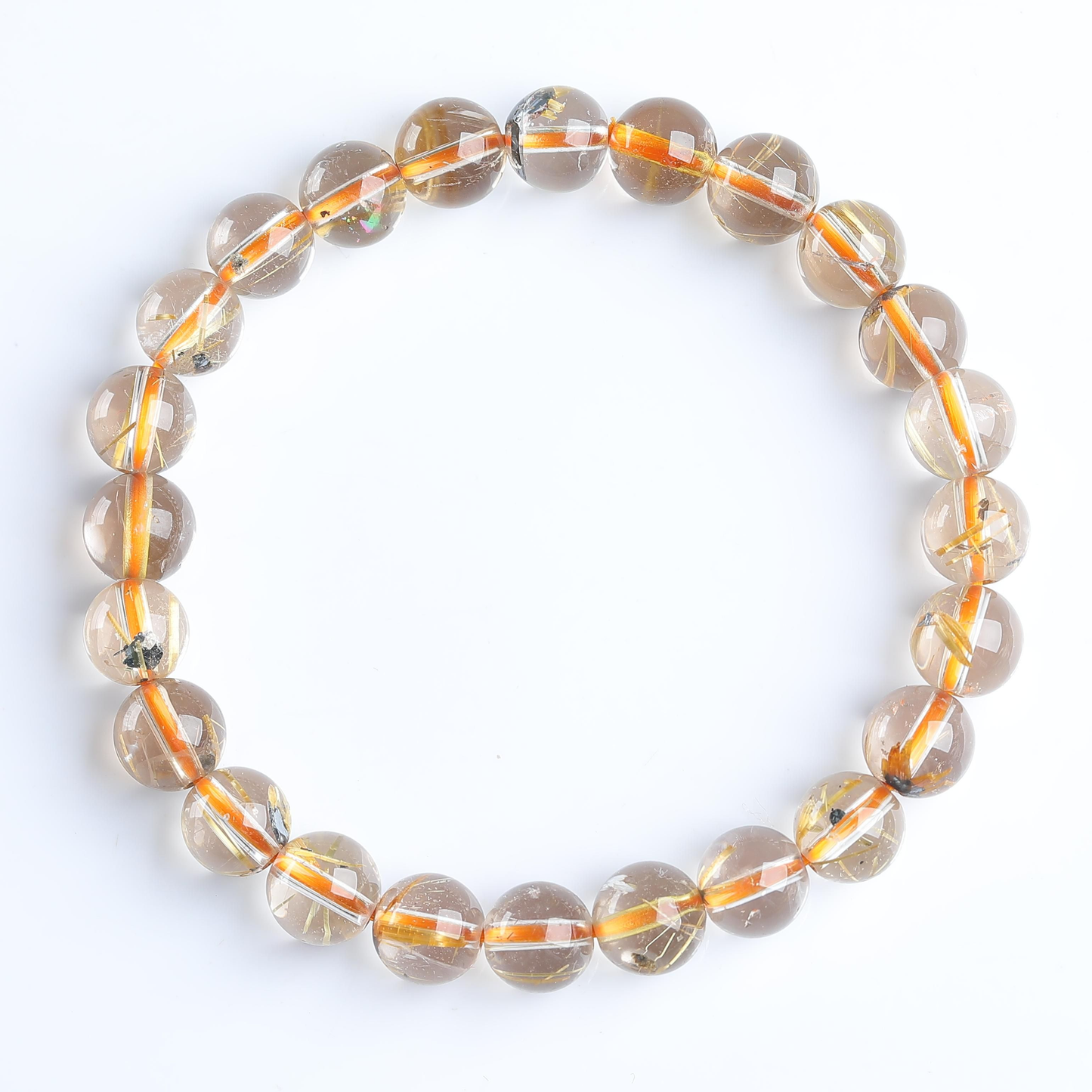 IFULL·富贵·钛晶花素圈手串